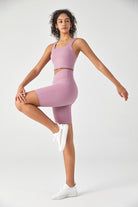 V-shaped Sports Bra and Shorts Set - SALTUM SPORTS