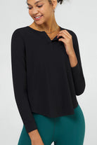 BreeLite™ V Neck Long Sleeve Top - SALTUM SPORTS