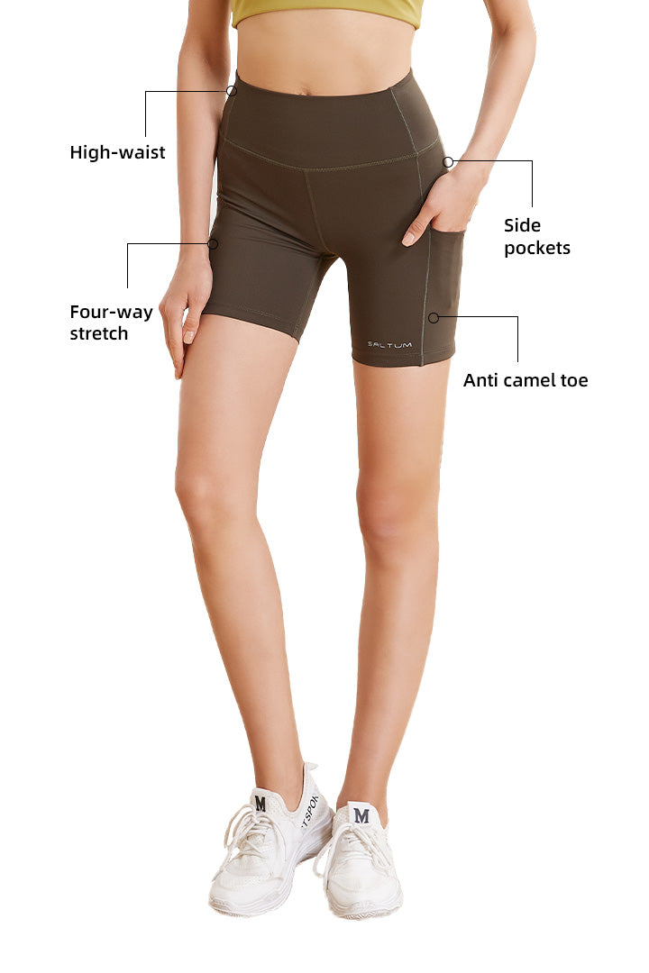 High Waist Running Short Cycling Bike Sports