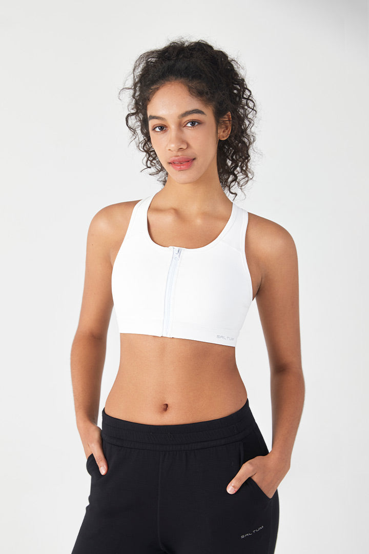 HiTense™ Front Zip Sports Bra - SALTUM SPORTS