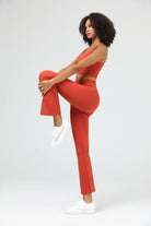 FlexEase™ Tummy Control Drawstring Flare - SALTUM SPORTS