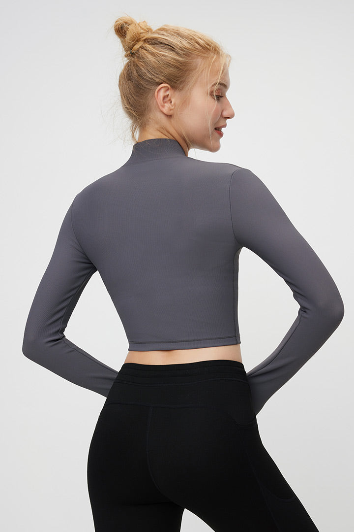 FlexEase™ Long Sleeve Cropped Jacket - SALTUM SPORTS