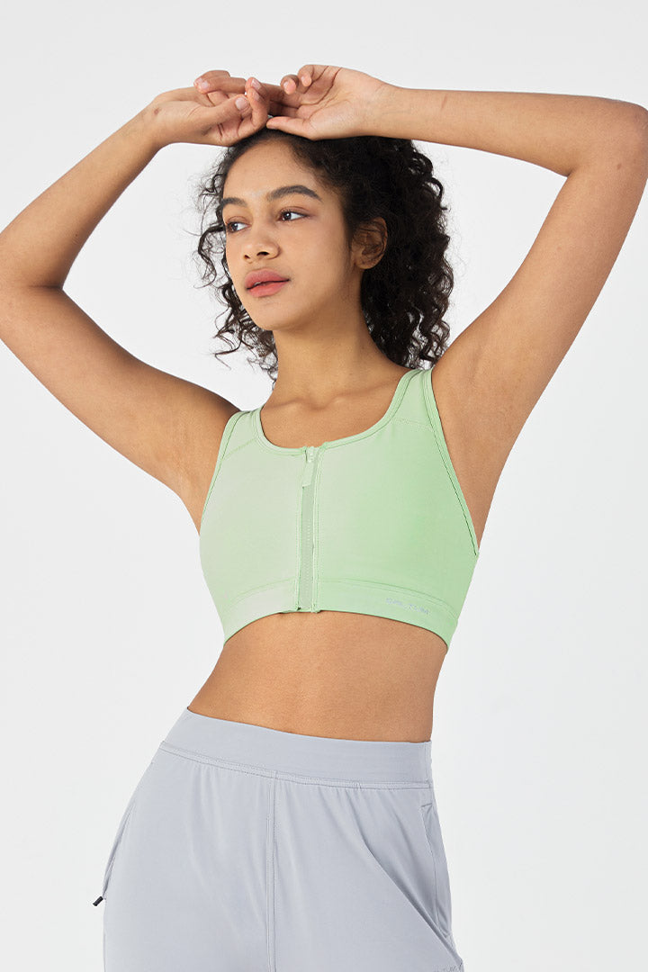 HiTense™ Front Zip Sports Bra - SALTUM SPORTS