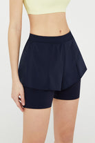 Sustainable High Waist Swim Workout 2 In 1 Short - SALTUM SPORTS