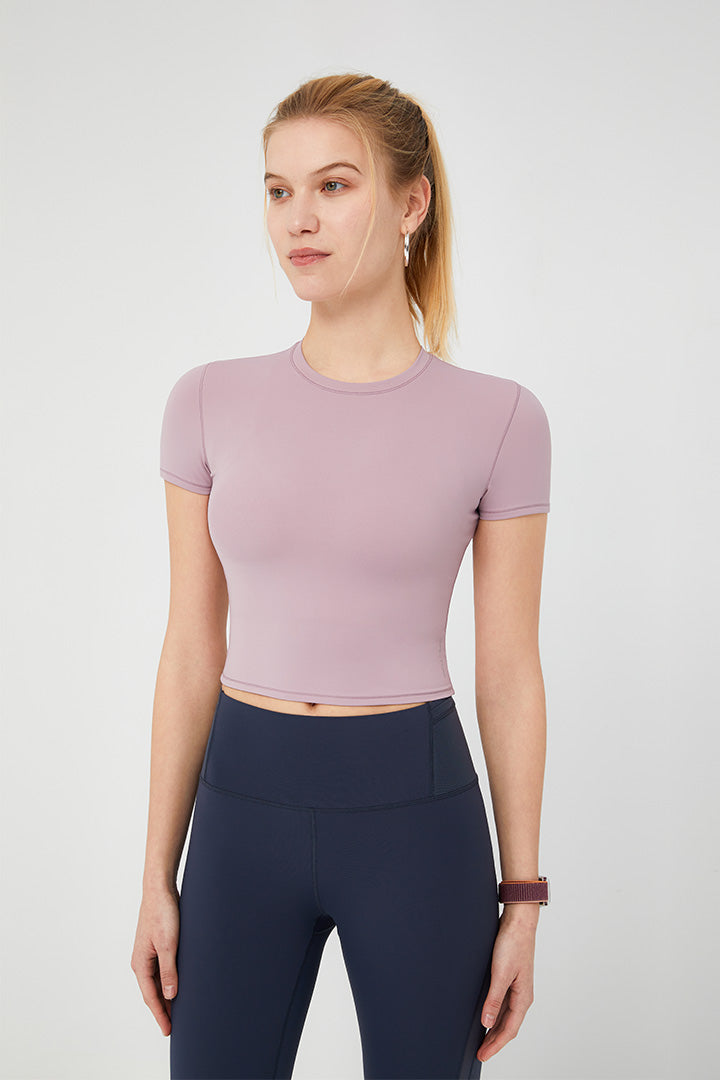 Crop Finesse Short Sleeve - SALTUM SPORTS