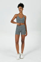 Adjustable Longline Bra Tank & Short Set - SALTUM SPORTS