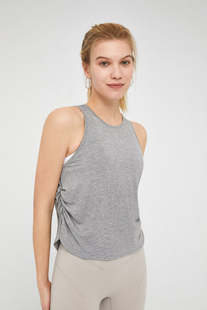 Workout Elastic-Side Tank Top