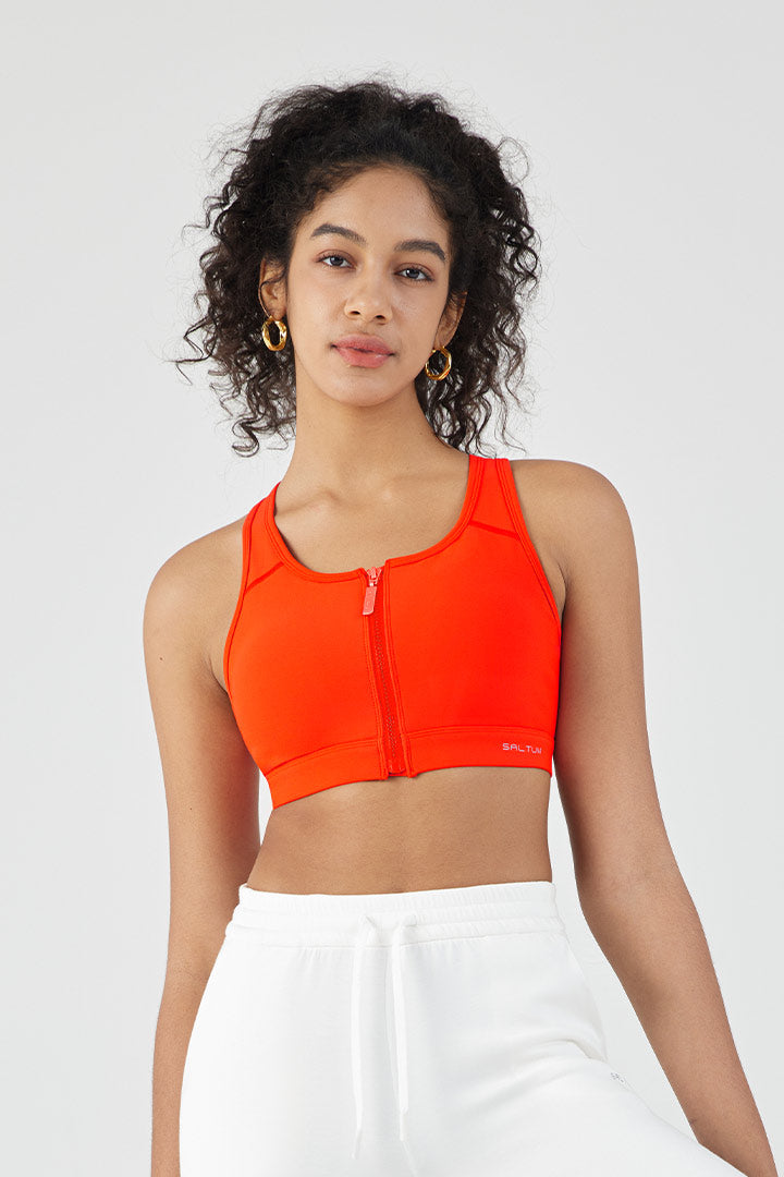 HiTense™ Front Zip Sports Bra - SALTUM SPORTS