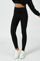 CloudFleece™ High-Waist Drawstring Legging - SALTUM SPORTS