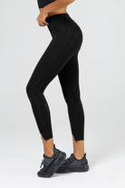 FlexEase™ 7/8 Women's High Waist Slit Hem Legging - SALTUM SPORTS