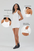 HiTense™ Tennis Dress with Shorts - SALTUM SPORTS