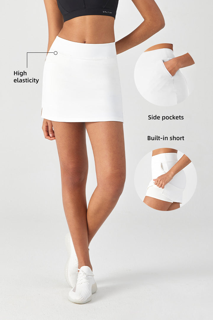 SALTUM Side-Slit Tennis SPORTS Skirt Mini Pencil Skirt