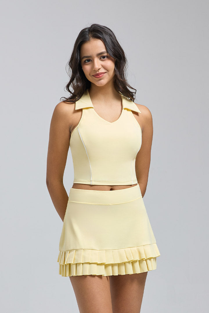 FlexEase™ 2.0 Sleeveless Polo Tank Top - SALTUM