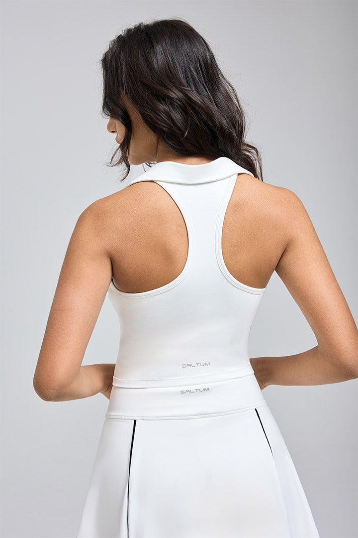 FlexEase™ 2.0 Sleeveless Polo Tank Top - SALTUM