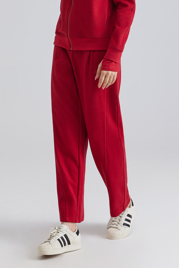 tracksuit Casual Full-Zip Hoodie and Wide-Leg Pants Set