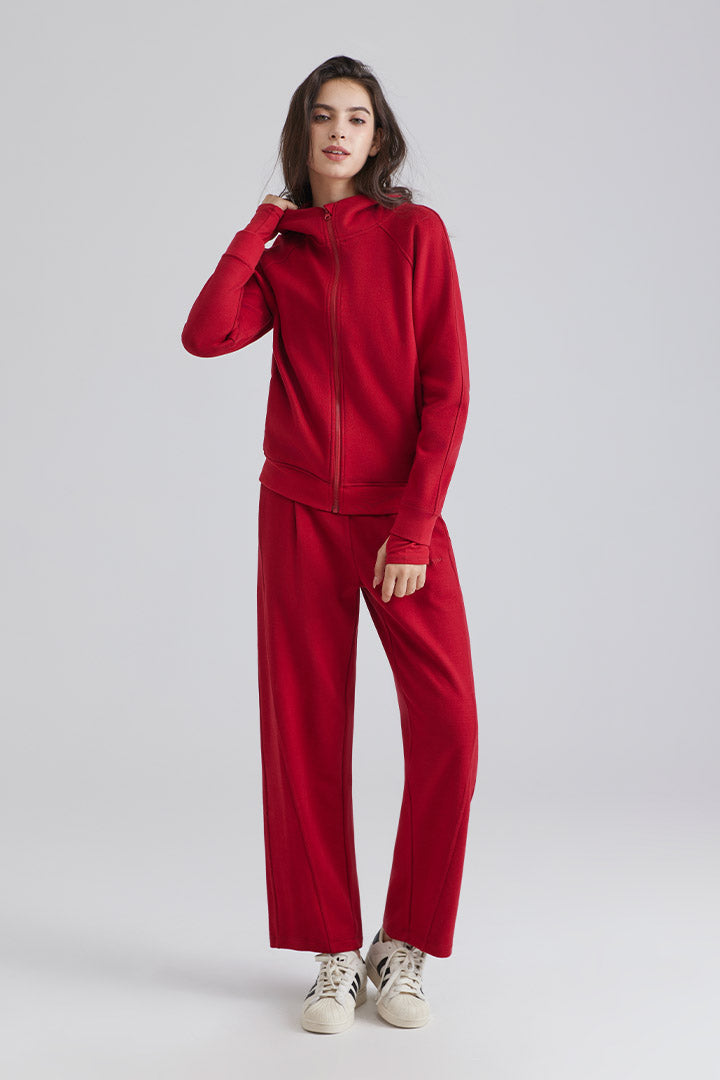 Woman Casual Loose Warm Sweatshirt with Pockets