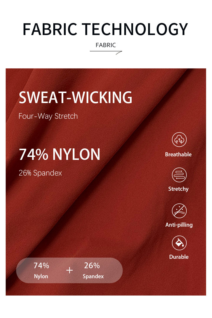 Fabric technology sweat-wicking properties and material red fabric