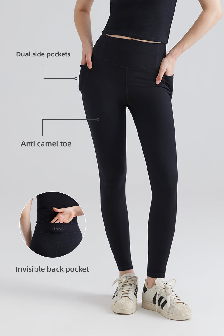 Black leggings legging high waist