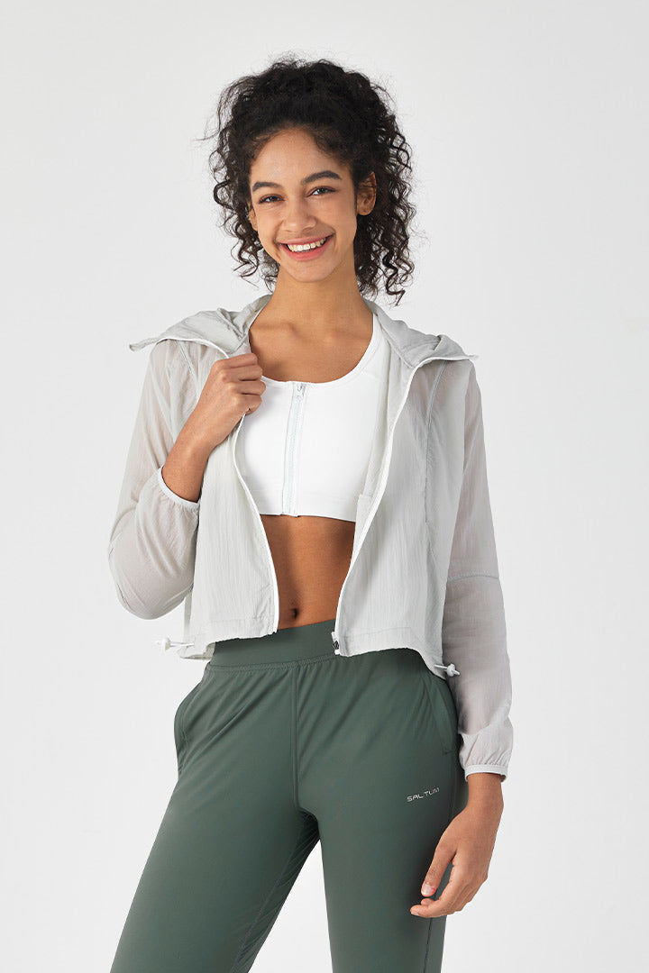 Saltum - Lightweight UV Protection Jacket with Hood for Women - SALTUM SPORTS