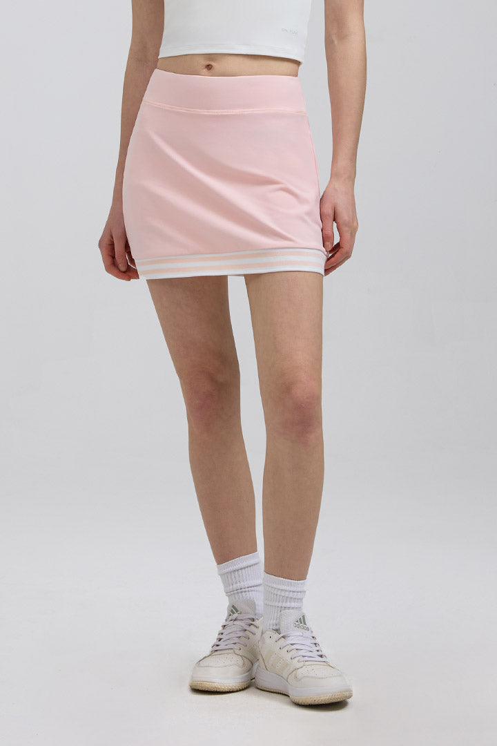 Saltum Contrast Trim Mini Tennis Golf Skirt