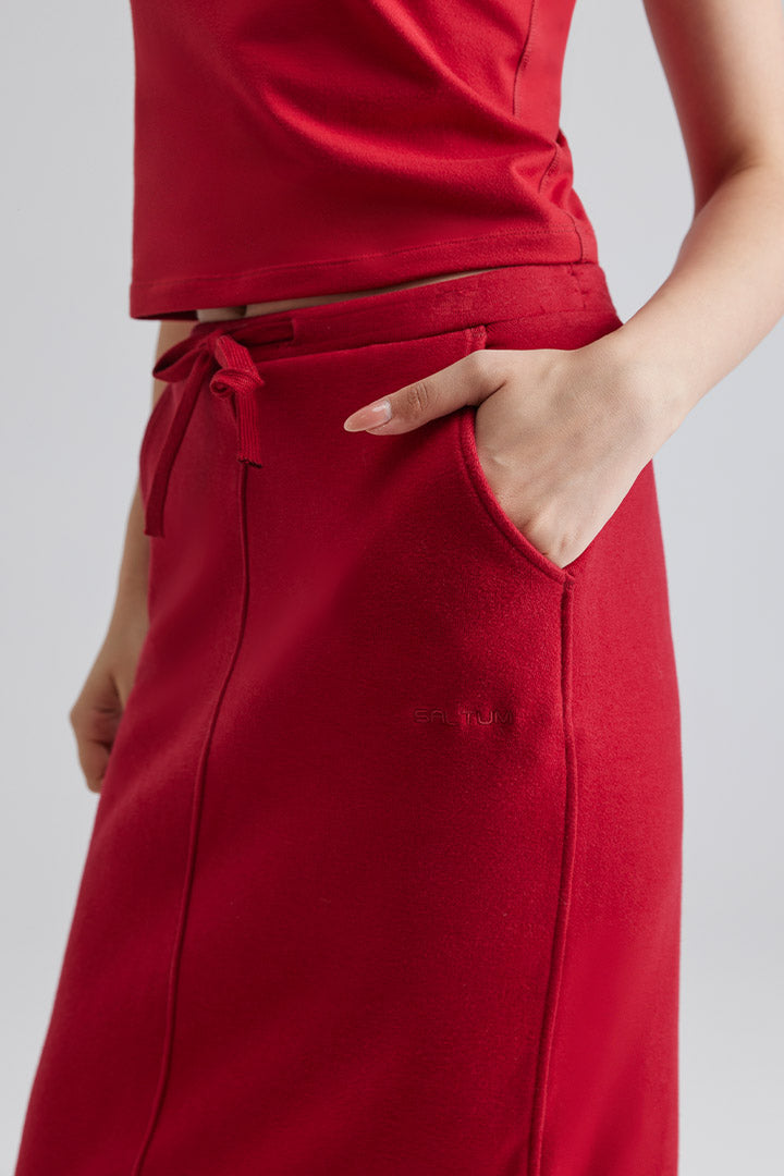 Red skirt Long Pencil Skirts for Women