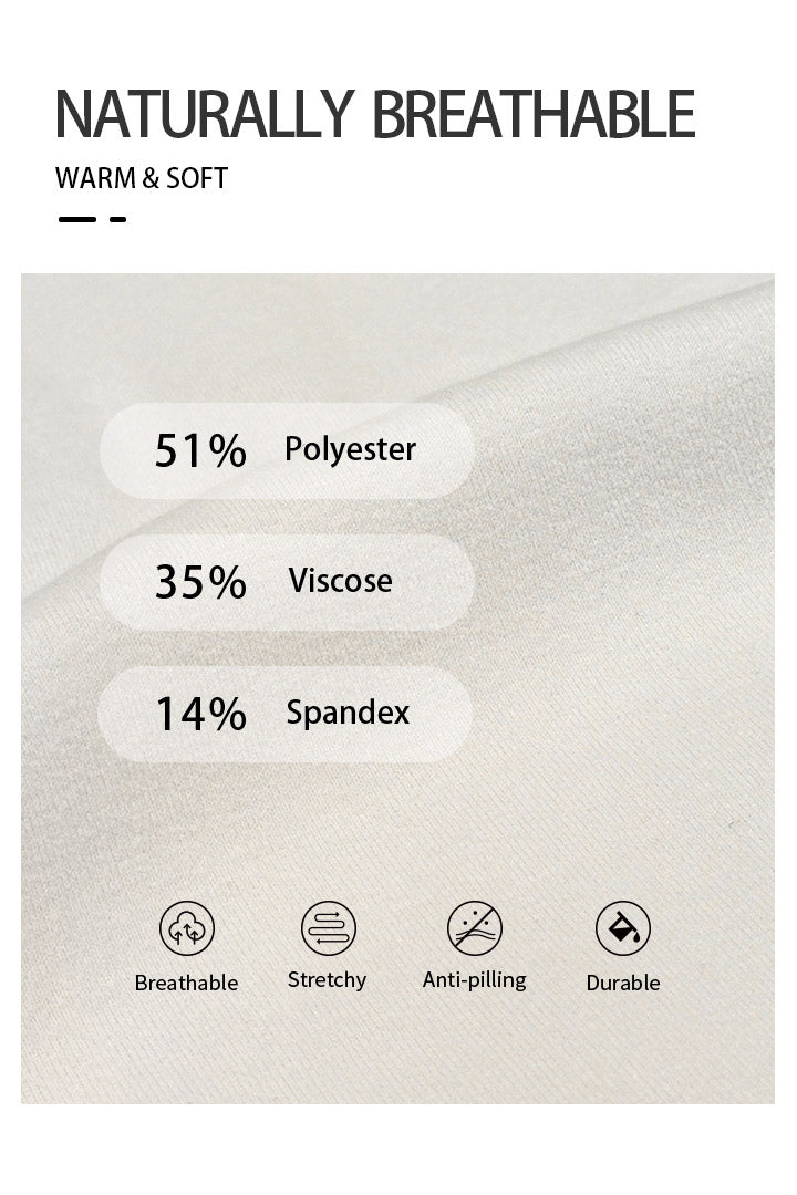 Textile composition percentages of polyester, viscose, and spandex