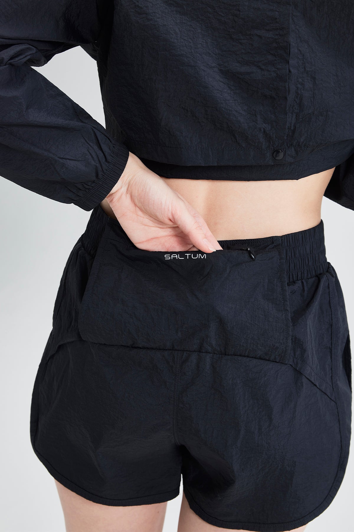 SALTUM Saltum-Lightweight UV-Protective Shorts black-1