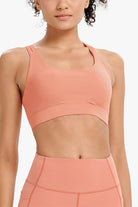 Strappy Cross Back Sports Bra - SALTUM SPORTS