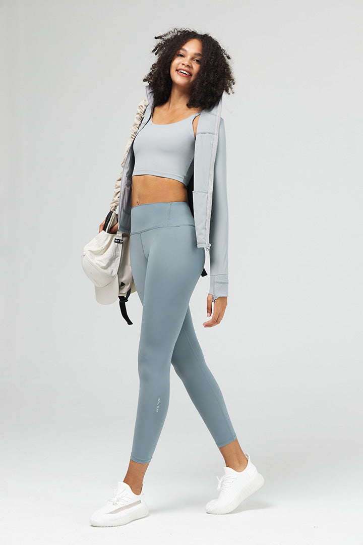 7/8 High Waisted Tummy Control Compression Legging - SALTUM SPORTS