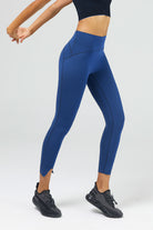 FlexEase™ 7/8 Women's High Waist Slit Hem Legging - SALTUM SPORTS