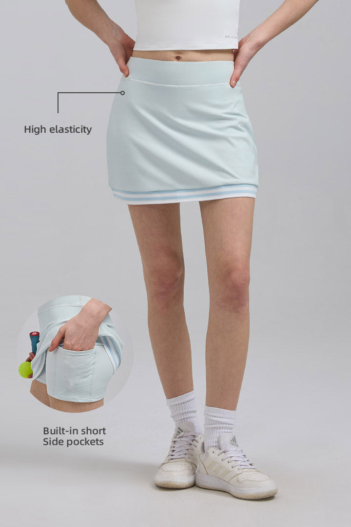 Saltum women Contrast Trim Mini Skirt