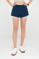 Women's 2 in 1 Biker Swim Running Tennis Basketball Gym Athletic Sports Short with Pockets - SALTUM SPORTS