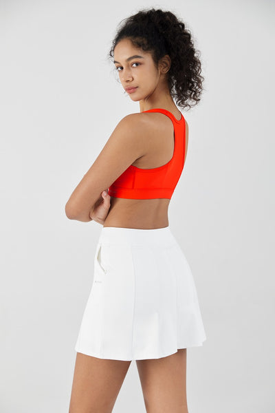 High-Rise Pleated Mini Skirt