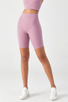 FlexEase™ Black High Waisted Short with Invisible Zip Pocket - SALTUM SPORTS