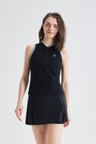SALTUM Colorblock Sleeveless Tennis Top airline-blue