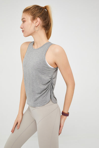 BreeLite™ High Neck Workout Tank Top - SALTUM SPORTS