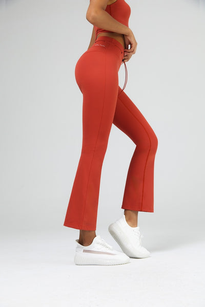 Saltumsports.com Tank Top & Tummy Control Drawstring Flare Set 7 8 leggings LULU ALO 