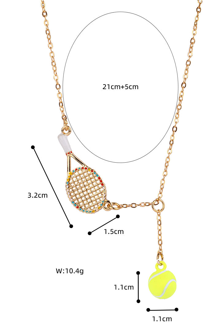 Saltum - Tennis Racquet Necklace saltumsports.com