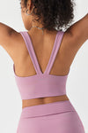FlexEase™ Back V-shape Longline Sports Bra - SALTUM SPORTS