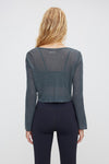 Saltum - Sustainable Everyday-Women's Loose Mesh Sheer Tops