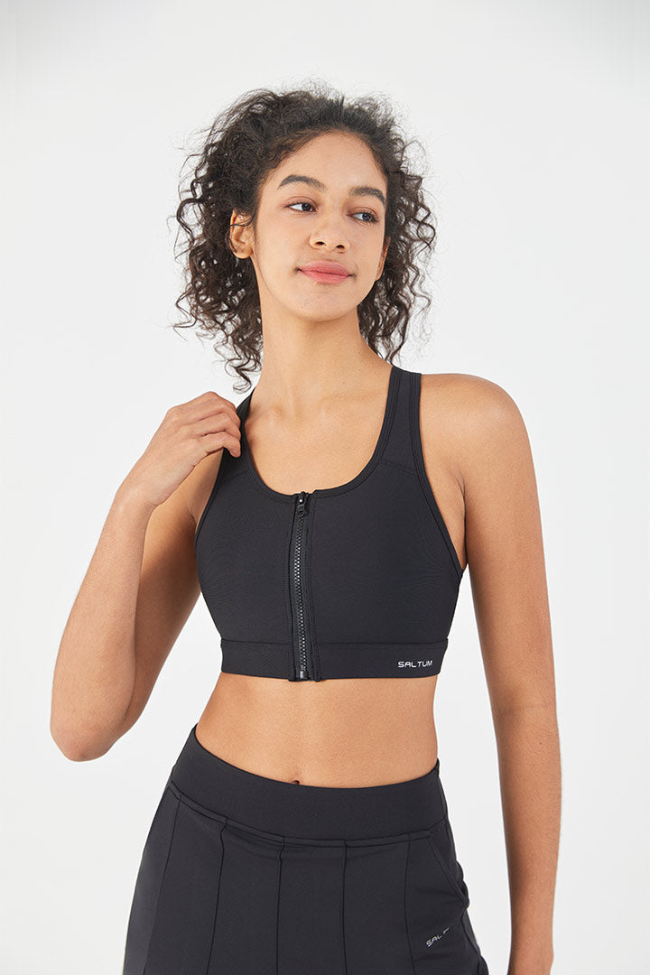 HiTense™ Front Zip Sports Bra - SALTUM SPORTS