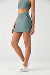 Laser-Cut Sports Bra & Tennis Skirt Set - SALTUM SPORTS