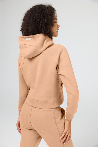 Half Zip Cropped Hoodie - SALTUM SPORTS