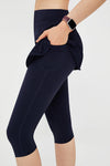 FlexEase™ High-Waist Skirted Capri Legging - SALTUM SPORTS