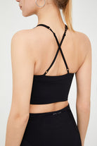 Strappy Cross Back Longline Tank Top - SALTUM SPORTS