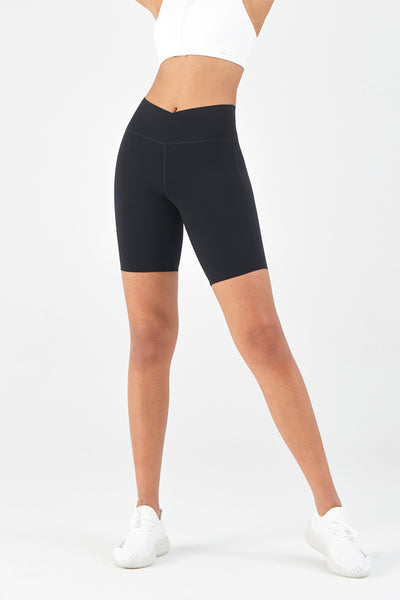 FlexEase™ V-waist Biker Short with Hidden Pocket - SALTUM SPORTS