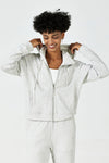Cropped Zip Hoodie & Straight Leg Sweatpant Set - SALTUM SPORTS