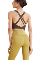 Strappy Criss Cross Sports Bra for women