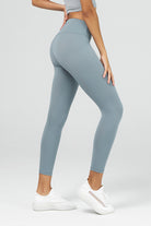 7/8 High Waisted Tummy Control Compression Legging - SALTUM SPORTS