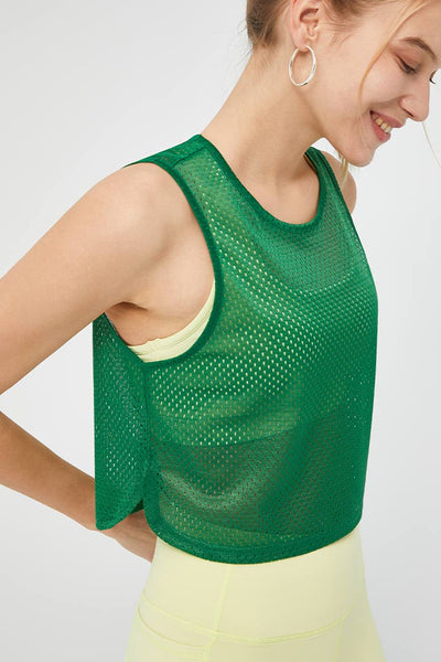Women's Sleeveless Mesh Tank Top - SALTUM SPORTS